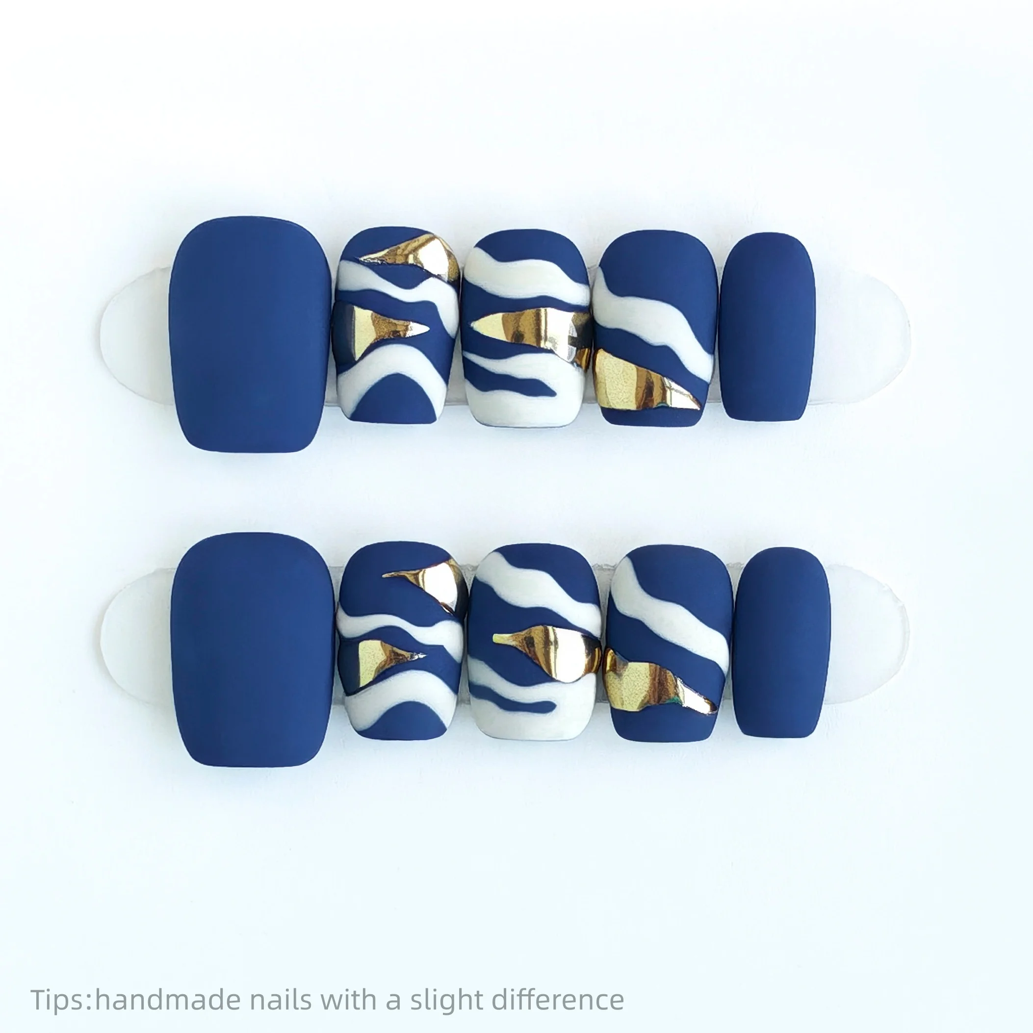 10pcs Handmade Blue White Gold Pattern Press on Nails Square Short Full Cover Wearable Reusable Fashion False Nails 2026
10pcs Handmade Blue White Gold Pattern Press on Nails Square Short Full Cover Wearable Reusable Fashion False Nails 2026