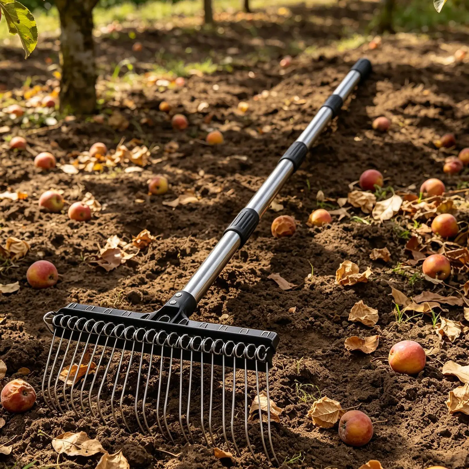 Garden Rake Wide Steel Tines Long Handle 38.58 To 63 Inch Adjustable Metal Turf Rake For Grass Leaves Gardening Lawn Shrub Mulch
Garden Rake Wide Steel Tines Long Handle 38.58 To 63 Inch Adjustable Metal Turf Rake For Grass Leaves Gardening Lawn Shrub Mulch