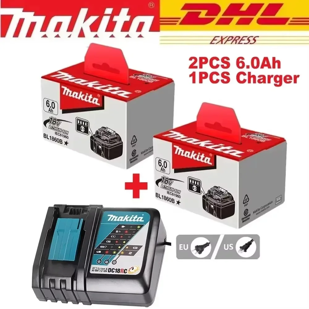 100% Original Makita 6000mAh for Makita 18V Battery BL1830B BL1850B BL1850 BL1840 BL1860 BL1815 Replacement Lithium Battery
100% Original Makita 6000mAh for Makita 18V Battery BL1830B BL1850B BL1850 BL1840 BL1860 BL1815 Replacement Lithium Battery