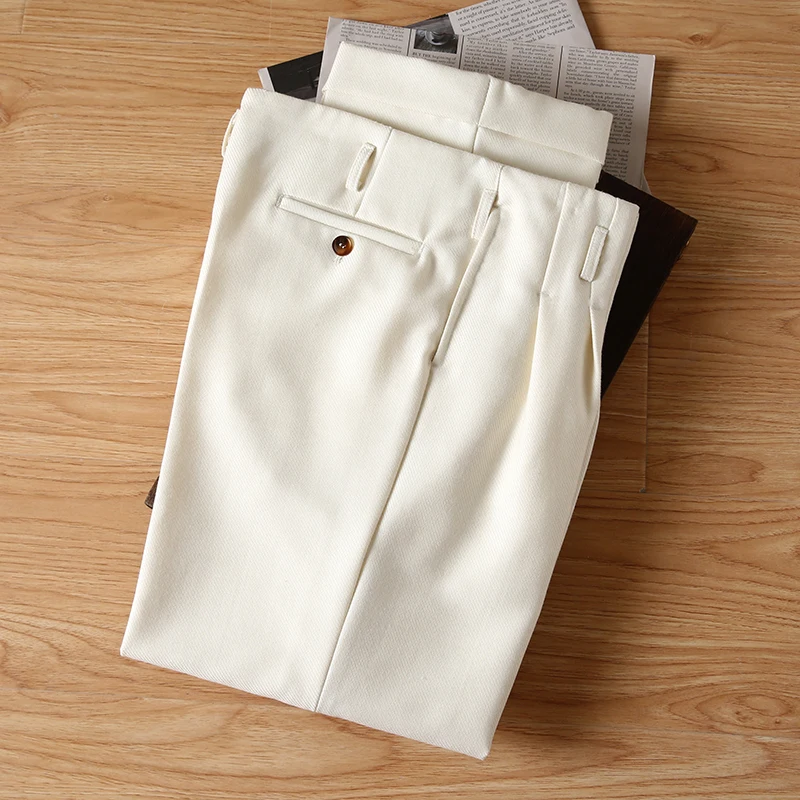 Retro High Waist Men's Woolen Straight Leg Pants Sle Vintage West Pants Spring Autumn Season Casual Wear
Retro High Waist Men's Woolen Straight Leg Pants Sle Vintage West Pants Spring Autumn Season Casual Wear