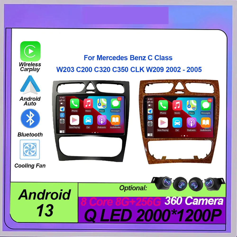 Android 13 For Mercedes Benz C Class W203 C200 C320 C350 CLK W209 2002 - 2005 Car Radio Multimedia Video Player Navigation GPS
Android 13 For Mercedes Benz C Class W203 C200 C320 C350 CLK W209 2002 - 2005 Car Radio Multimedia Video Player Navigation GPS