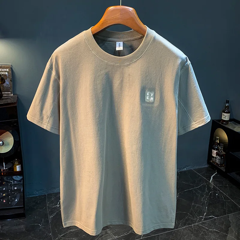 2025 Short sleeved Men's Summer Thin Style Minimally Printed High end T-shirt Large Loose Comfortable Trendy Top
2025 Short sleeved Men's Summer Thin Style Minimally Printed High end T-shirt Large Loose Comfortable Trendy Top