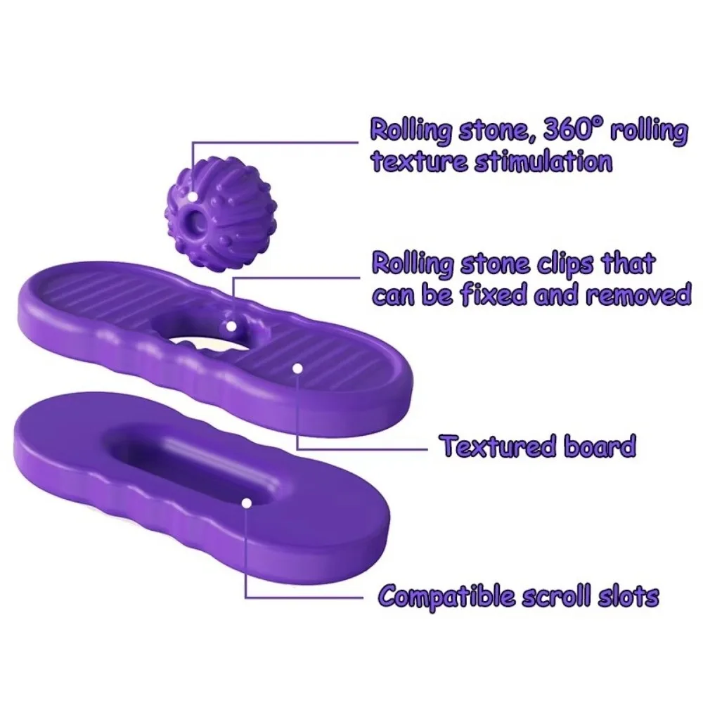 Silicone Sensory Stone with Rolling Ball Stress Relief Sensory Fidget Attention Concentration Sliding Fidgeting
Silicone Sensory Stone with Rolling Ball Stress Relief Sensory Fidget Attention Concentration Sliding Fidgeting