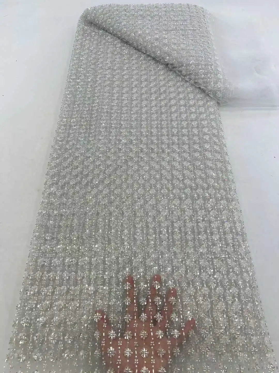 Высококачественная ткань из бисера и пайеток ручной работы Mccarthy Luxury Beads Lace African 2026, 5 ярдов, для вечерних платьев, Нигерия
Высококачественная ткань из бисера и пайеток ручной работы Mccarthy Luxury Beads Lace African 2026, 5 ярдов, для вечерних платьев, Нигерия