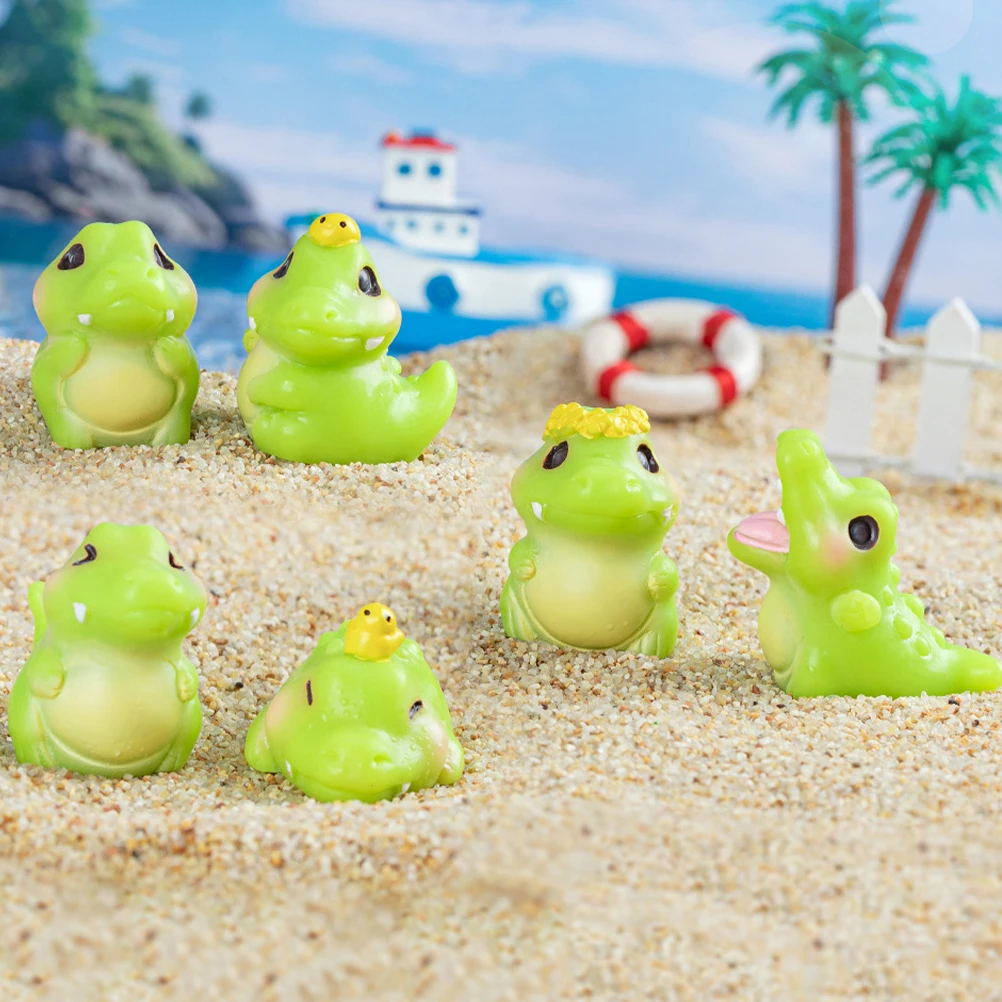 6pcs Crocodile Decoration Mini Resin Figurines Durable Cartoon Alligator Toys Kids Room Office Home Microlandscape DIY
6pcs Crocodile Decoration Mini Resin Figurines Durable Cartoon Alligator Toys Kids Room Office Home Microlandscape DIY
