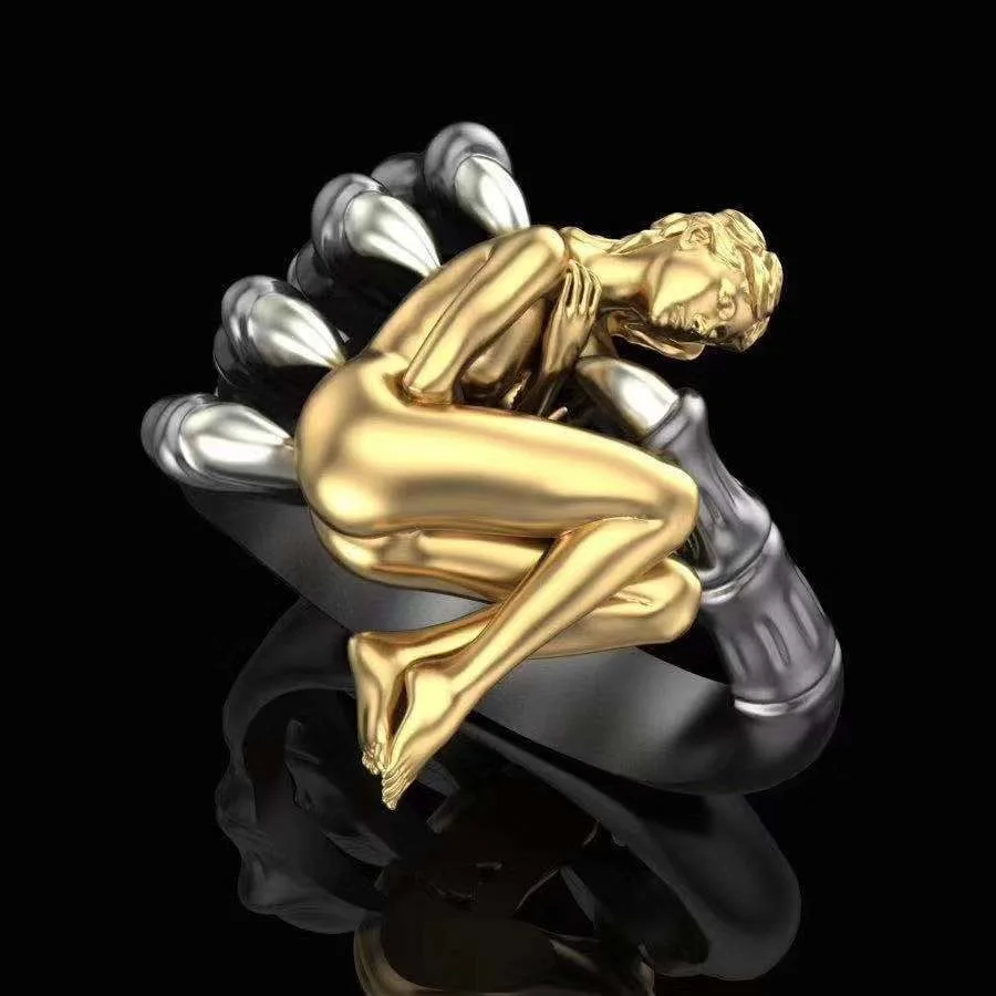 Cool Unique Palm Figure Sculpture Ring Exaggerated Street Punk Adjustable Open Band Couple Daily Club Accessory
Cool Unique Palm Figure Sculpture Ring Exaggerated Street Punk Adjustable Open Band Couple Daily Club Accessory