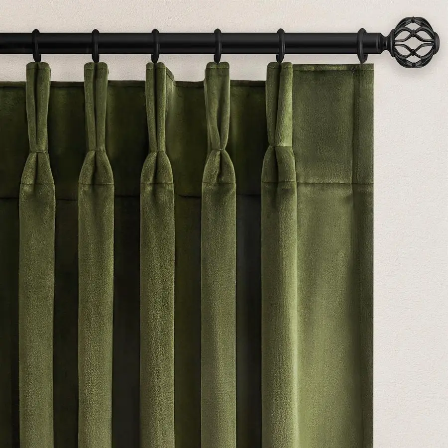Green Velvet Blackout Curtains 84 Inches 2 Panels Forest Green Elegant Vintage Pinch Pleated Drapes for Living Room Bedroom Ther
Green Velvet Blackout Curtains 84 Inches 2 Panels Forest Green Elegant Vintage Pinch Pleated Drapes for Living Room Bedroom Ther