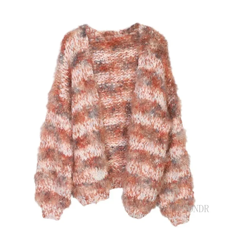 Lazy Oaf Loose Sweater Cardigan Top Women Contrasting Colors Striped Knitted Cardigan Korean Fashion Open Stitch Sweater Tops
Lazy Oaf Loose Sweater Cardigan Top Women Contrasting Colors Striped Knitted Cardigan Korean Fashion Open Stitch Sweater Tops