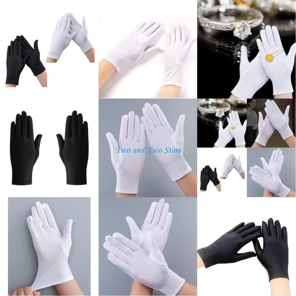 HX6F 1 пара изысканных перчаток для витрины ювелирных изделий эластичные инспекционные перчатки для деликатных аксессуаров
HX6F 1 пара изысканных перчаток для витрины ювелирных изделий эластичные инспекционные перчатки для деликатных аксессуаров