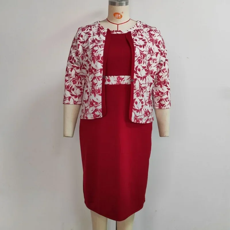 Red Purple Dashiki African Dresses for Women Autumn Winter African Women Printing Polyester Knee-length Dress 2XL-6XL with Coat
Red Purple Dashiki African Dresses for Women Autumn Winter African Women Printing Polyester Knee-length Dress 2XL-6XL with Coat