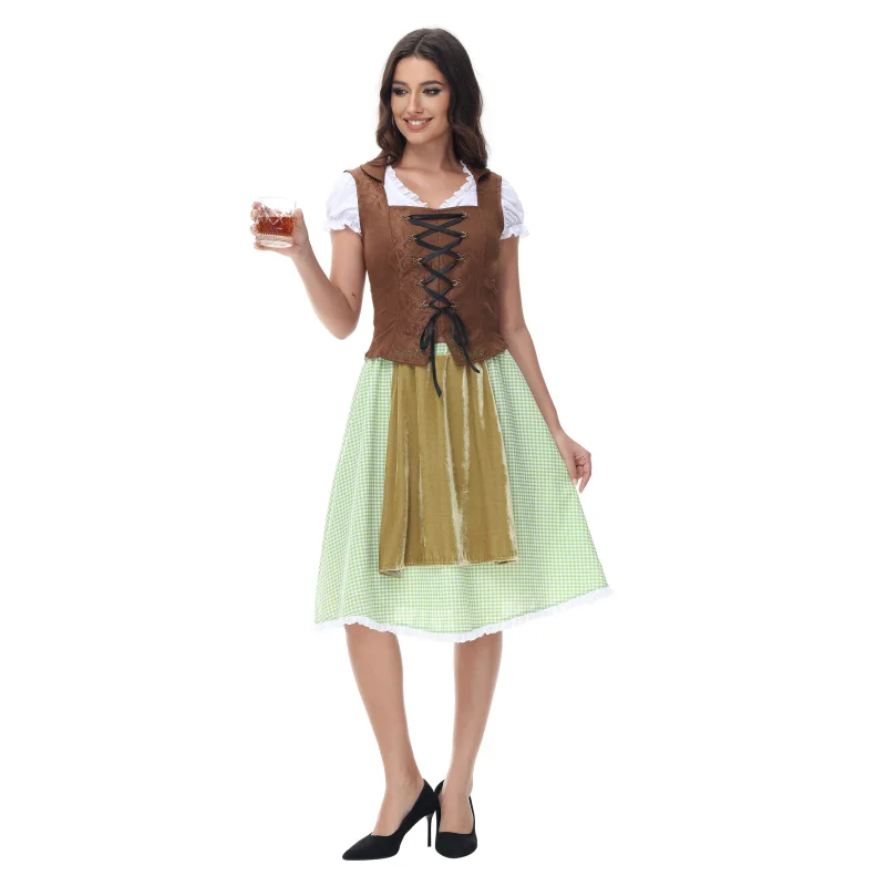 GB10055 Classic German Dirndl Dress for Women, Bavaria Carnival Olympics, Halloween Cosplay Eyelid Party Dress
GB10055 Classic German Dirndl Dress for Women, Bavaria Carnival Olympics, Halloween Cosplay Eyelid Party Dress