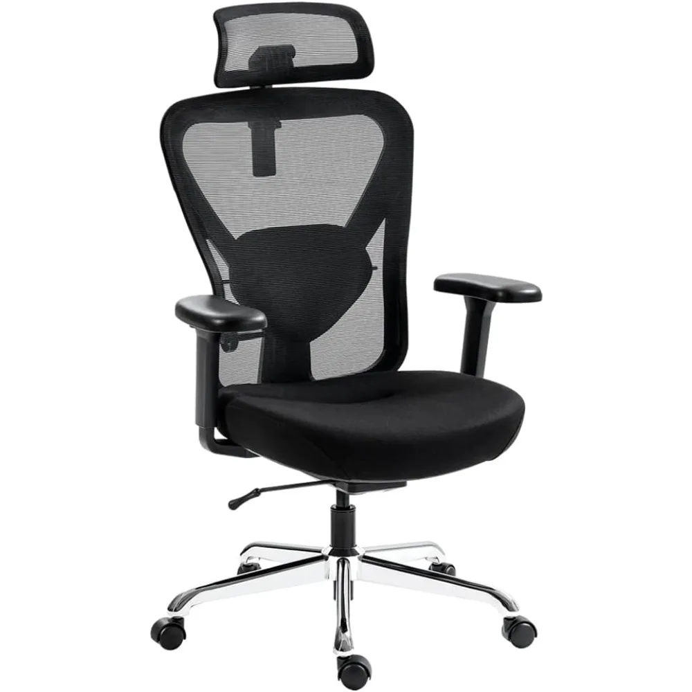 Ergonomic Office Chair W Back Support - Adjustable Home Office Desk Chair W Headrest,Comfortable Office Chair W Lumbar Support
Ergonomic Office Chair W Back Support - Adjustable Home Office Desk Chair W Headrest,Comfortable Office Chair W Lumbar Support