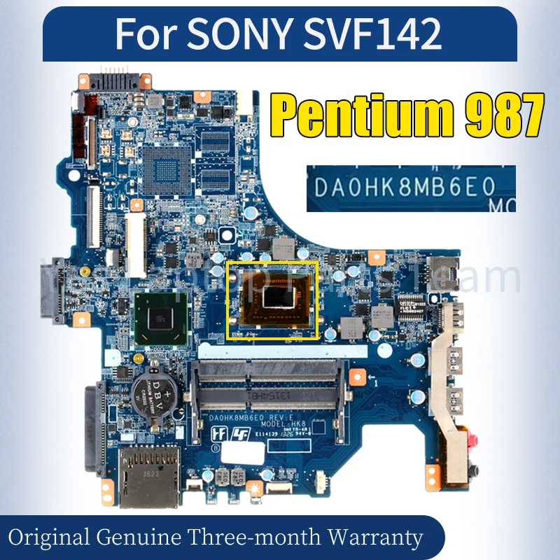 Материнская плата DA0HK8MB6E0 для ноутбука SONY SVF142 Pentium 987 A1951368A A1951366A 100% протестированная материнская плата для ноутбука
Материнская плата DA0HK8MB6E0 для ноутбука SONY SVF142 Pentium 987 A1951368A A1951366A 100% протестированная материнская плата для ноутбука