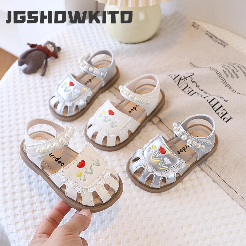 JGSHOWKITO Girls Floral Sandals Kids Hollow Beach Shoes Anti-kick Toe-covered Cut-outs with Embroidery Flowers Sweet Classic New
JGSHOWKITO Girls Floral Sandals Kids Hollow Beach Shoes Anti-kick Toe-covered Cut-outs with Embroidery Flowers Sweet Classic New