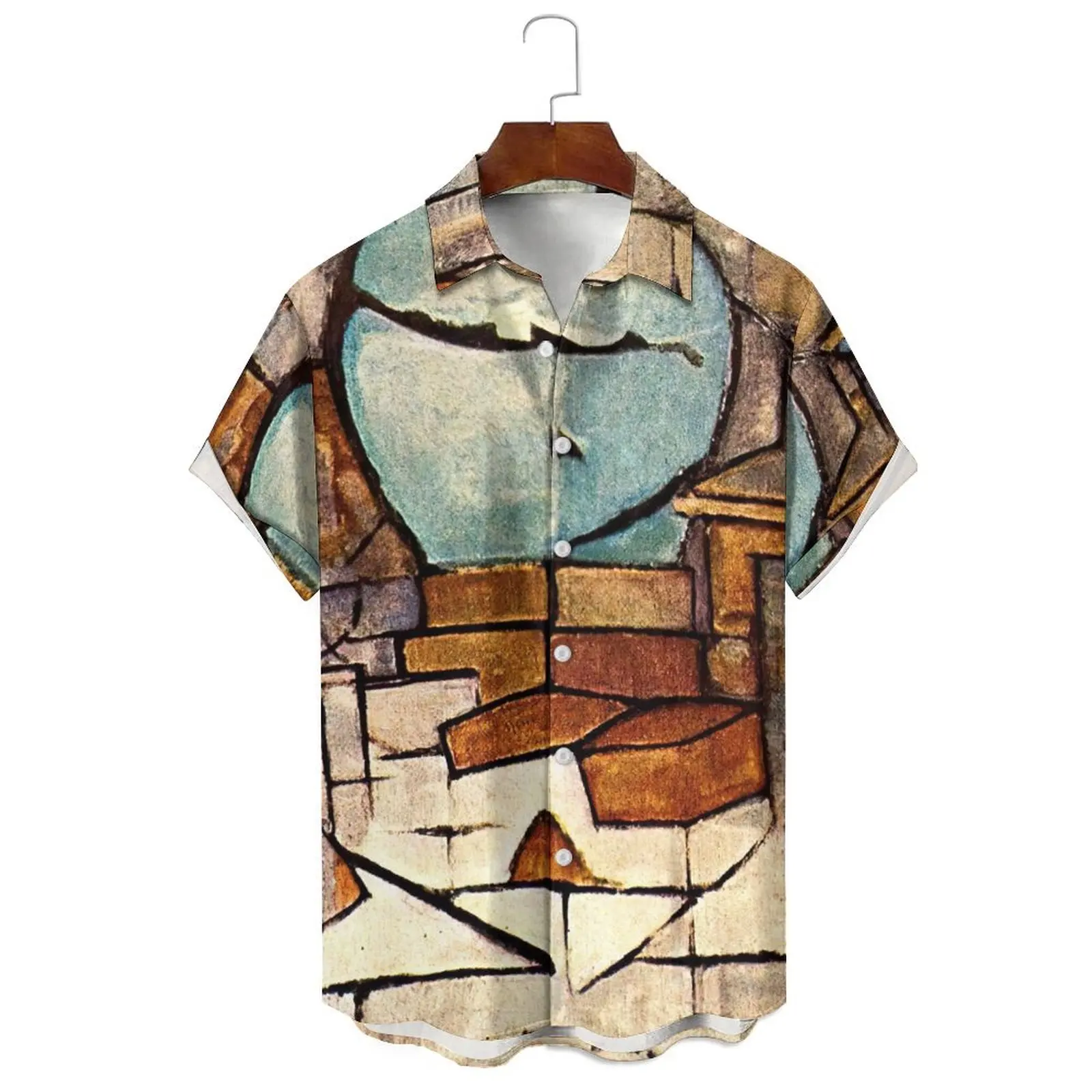 Men's/Women's Summer Fashion Casual Breathable Loose Oil Painting Abstract Style Simple Irregular Printed Short-Sleeved Shirt
Men's/Women's Summer Fashion Casual Breathable Loose Oil Painting Abstract Style Simple Irregular Printed Short-Sleeved Shirt