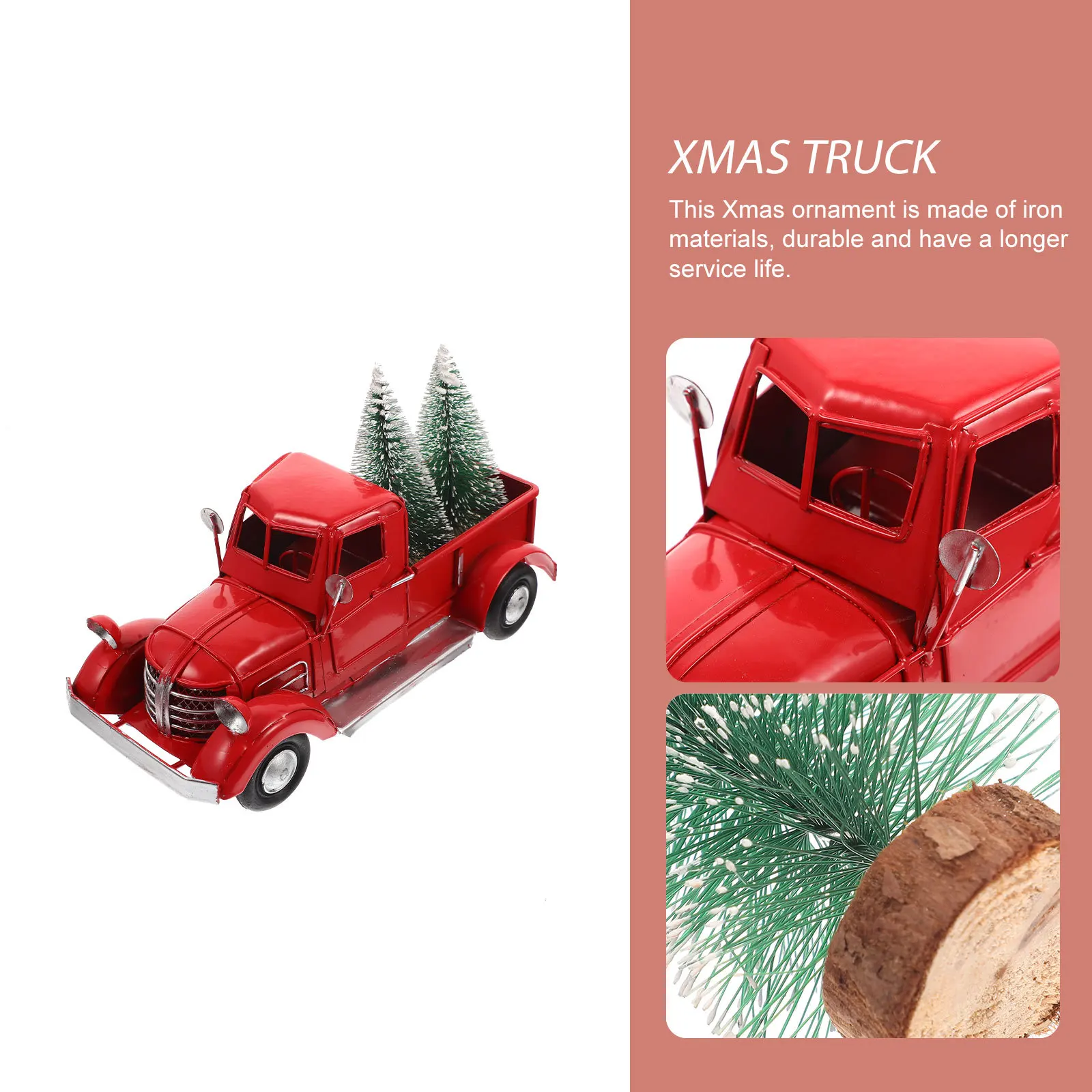 Christmas Metal Truck Decor in Classic Red Long-Lasting Desktop Ornament for Living Room Dining Table Display
Christmas Metal Truck Decor in Classic Red Long-Lasting Desktop Ornament for Living Room Dining Table Display