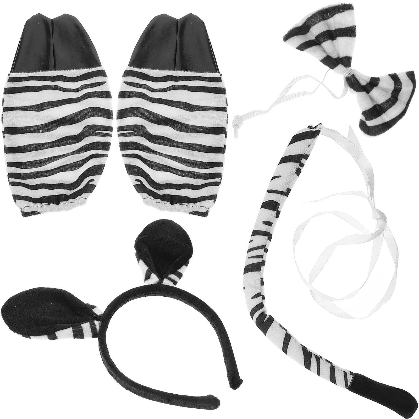 1 set Zebra Ears Costume Set Animal Headband Tail for Kids Halloween Party Cosplay Accessories Soft Bow Tie Scarf Comfortable
1 set Zebra Ears Costume Set Animal Headband Tail for Kids Halloween Party Cosplay Accessories Soft Bow Tie Scarf Comfortable