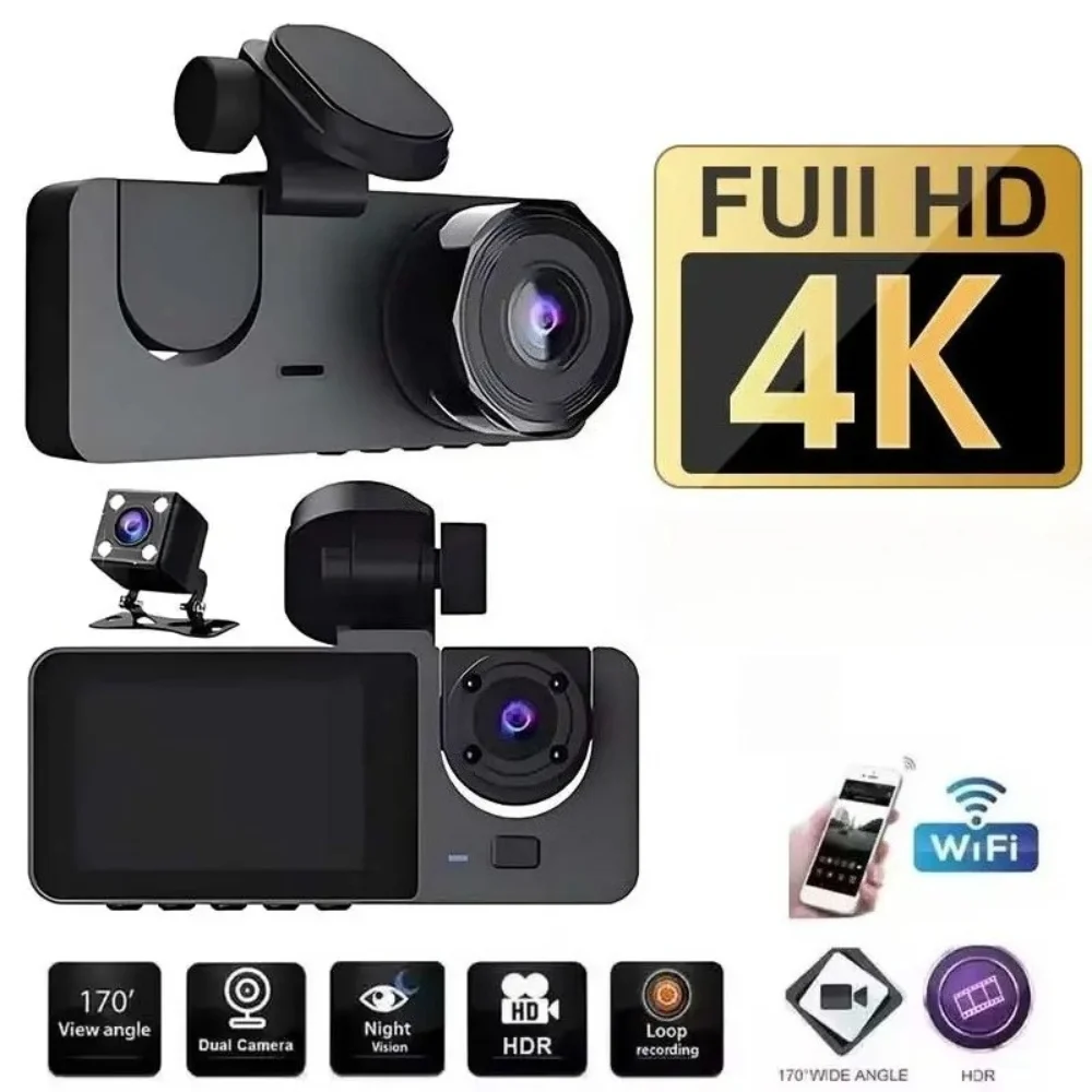 Dash Cam for Cars Camera Full HD 1080P Video Recorder Dashcam DVR Black Box Dual Lens DVR with Rear View Camera for Vehicle
Dash Cam for Cars Camera Full HD 1080P Video Recorder Dashcam DVR Black Box Dual Lens DVR with Rear View Camera for Vehicle