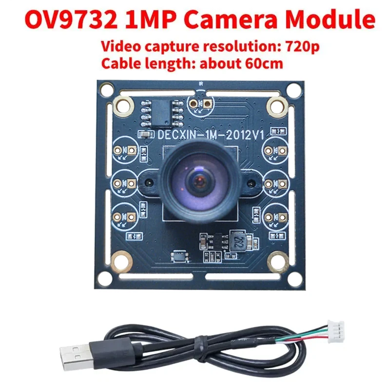 Camera Module OV9732 100Degree 720P With 60cm Cable Sensor Webcam Board For Winxp/7/8 Driver-free plug and play Board
Camera Module OV9732 100Degree 720P With 60cm Cable Sensor Webcam Board For Winxp/7/8 Driver-free plug and play Board