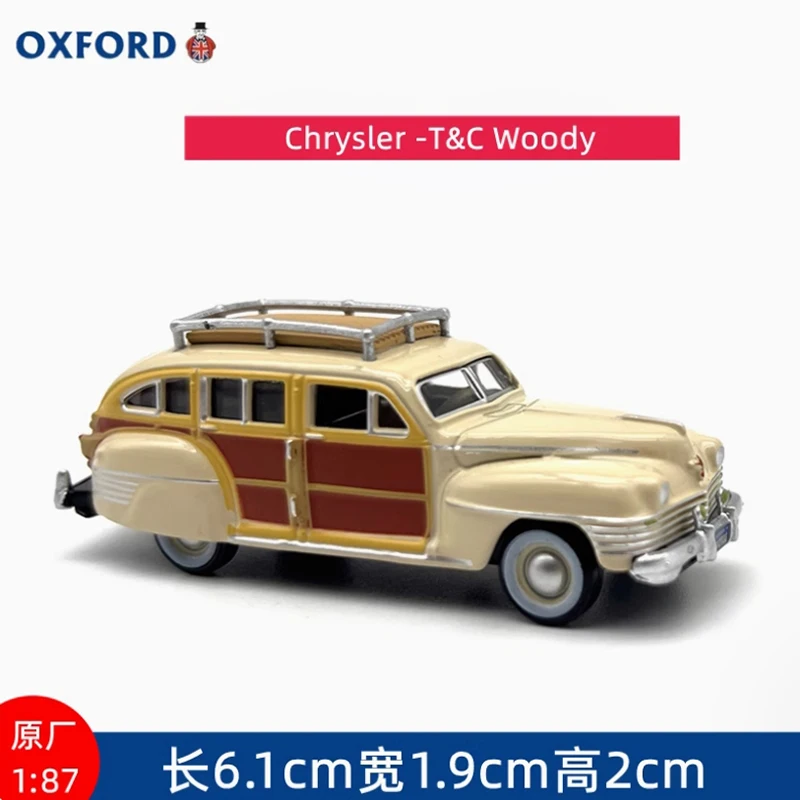 OXFORD Diecast 1: 87 Scale Chrysler's T&C Woody Classic Car Alloy Simulation Car Model Collection Display Decoration Toy Gifts
OXFORD Diecast 1: 87 Scale Chrysler's T&C Woody Classic Car Alloy Simulation Car Model Collection Display Decoration Toy Gifts