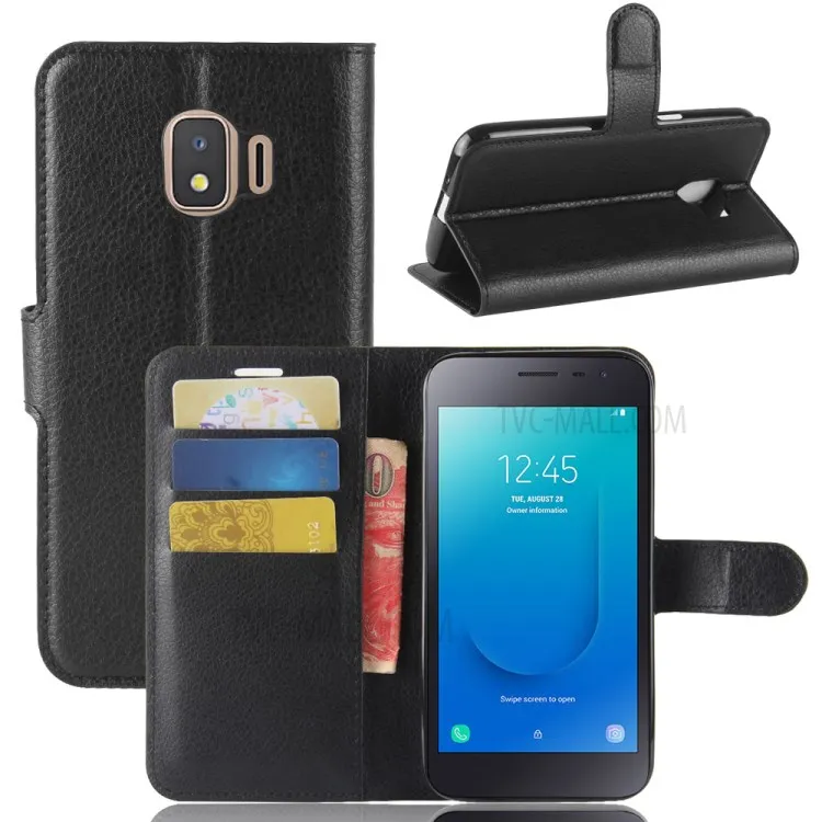 Litchi Texture Wallet Stand Leather Protector Case for Samsung Galaxy J2 Core - Black
Litchi Texture Wallet Stand Leather Protector Case for Samsung Galaxy J2 Core - Black