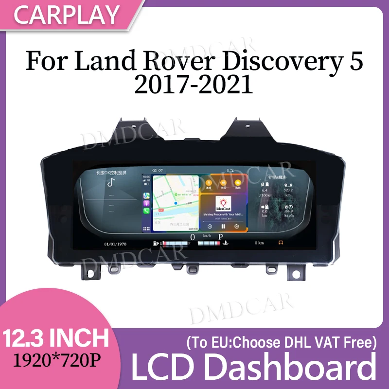Wireless CarPlay Car LCD Digital Dashboard carplay features Speedometer for Land Rover Discovery 5 2017-2021 Panel Instrument
Wireless CarPlay Car LCD Digital Dashboard carplay features Speedometer for Land Rover Discovery 5 2017-2021 Panel Instrument