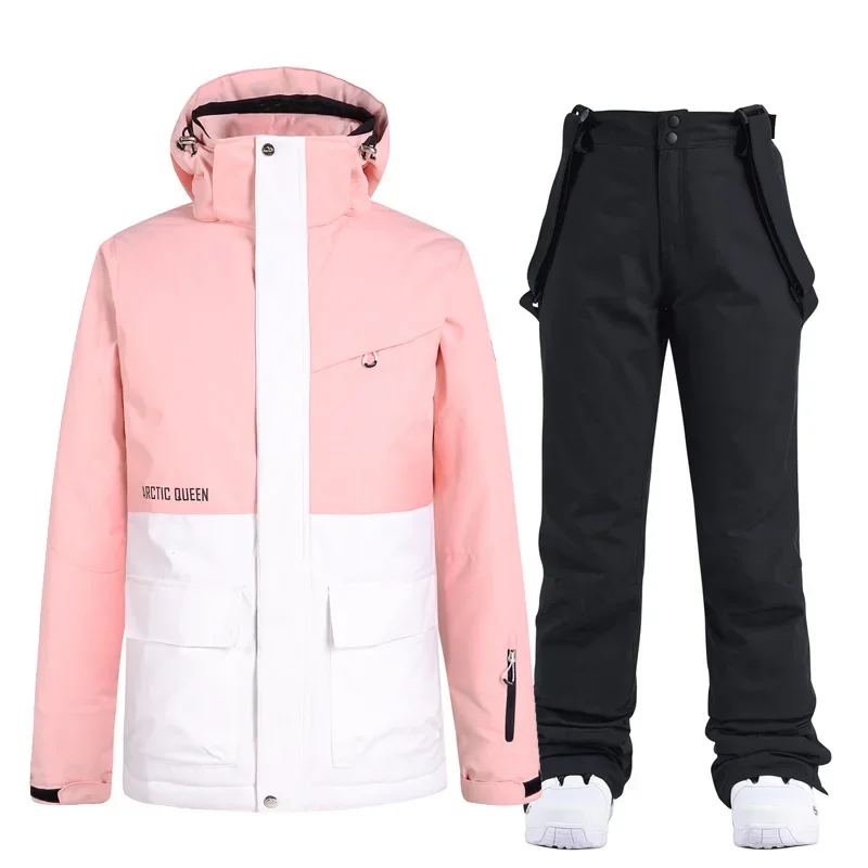 Skiing Suit Winter Men Women Solid Color Snow Winter Warm Outdoor Snowsuits Waterproof Windproof Ski Jacket and Pants Set
Skiing Suit Winter Men Women Solid Color Snow Winter Warm Outdoor Snowsuits Waterproof Windproof Ski Jacket and Pants Set