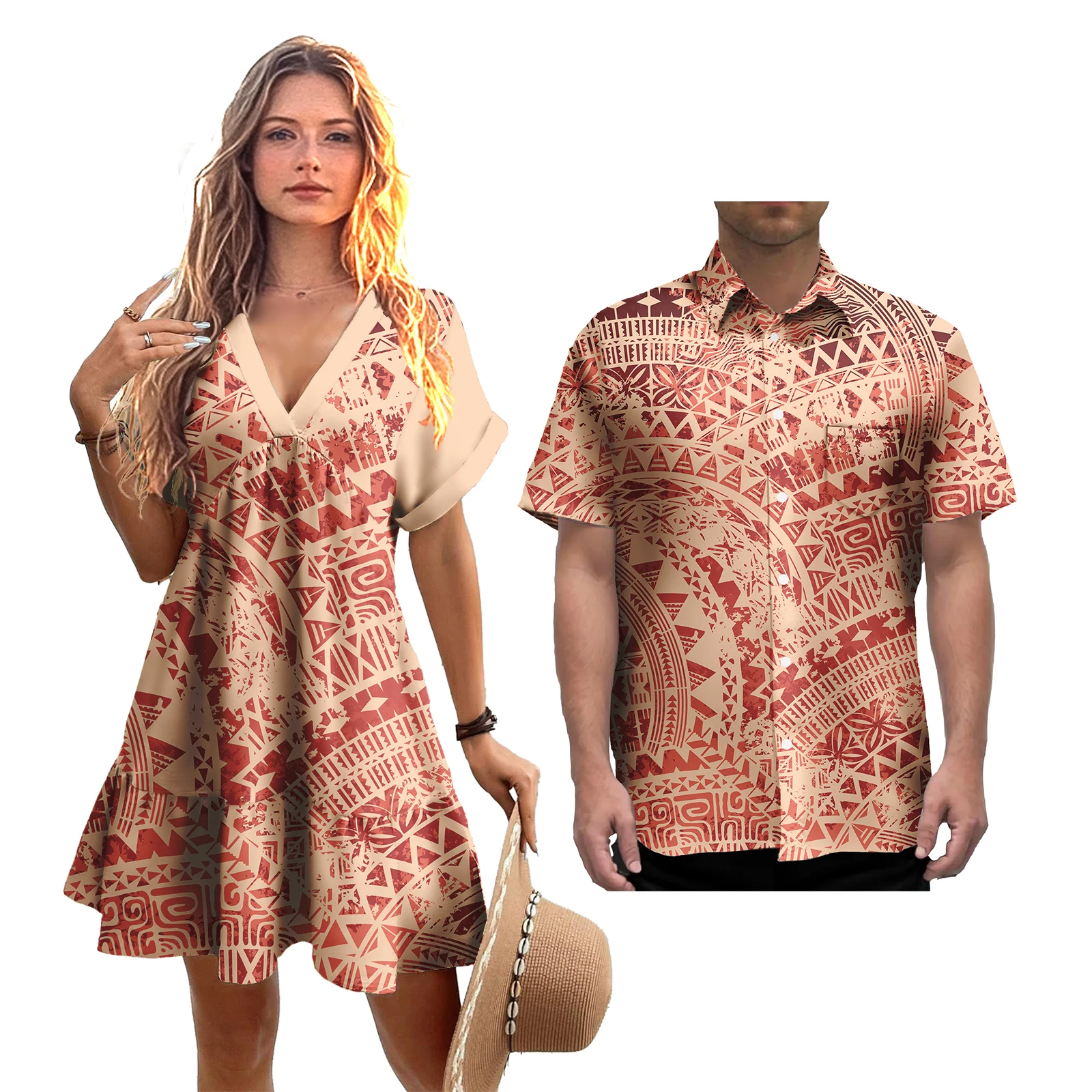 Couples Matching Clothes Polynesian Tribal Tapa Plumeria Print Custom Couples Clothing Two Pieces Sets Fishtail Dress
Couples Matching Clothes Polynesian Tribal Tapa Plumeria Print Custom Couples Clothing Two Pieces Sets Fishtail Dress