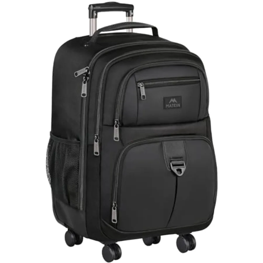 Rolling Backpack with 4 Wheels, Water Resisatnt Roller Spinner Backpack for Men, Large Busines Travel Wheeled Bag, Airline Appr
Rolling Backpack with 4 Wheels, Water Resisatnt Roller Spinner Backpack for Men, Large Busines Travel Wheeled Bag, Airline Appr