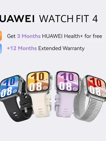 HUAWEI WATCH FIT 4 Smartwatch for Men Women, Ultra Slim, iOS & Android, up to 10 Days Battery Life, Bluetooth Call, GPS Running