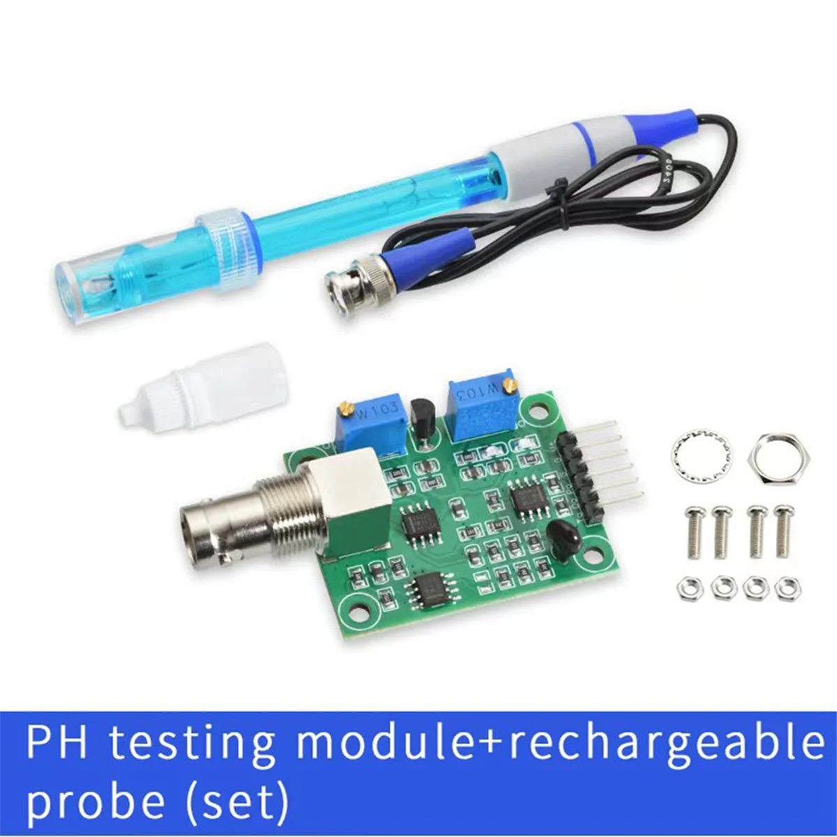 BAAE PH4502C Модуль датчика обнаружения значения PH Комплект обнаружения Регулятор качества воды в почве Датчик концентрации кислоты и щелочи
BAAE PH4502C Модуль датчика обнаружения значения PH Комплект обнаружения Регулятор качества воды в почве Датчик концентрации кислоты и щелочи