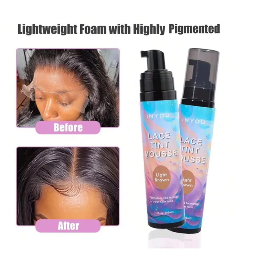 100ml Lace Melting Foam Conceal Lace Front Wig Invisible Hairline, Skin Tone Matching Wig Lace Dye Mousse Quick Dry No Residue
100ml Lace Melting Foam Conceal Lace Front Wig Invisible Hairline, Skin Tone Matching Wig Lace Dye Mousse Quick Dry No Residue
