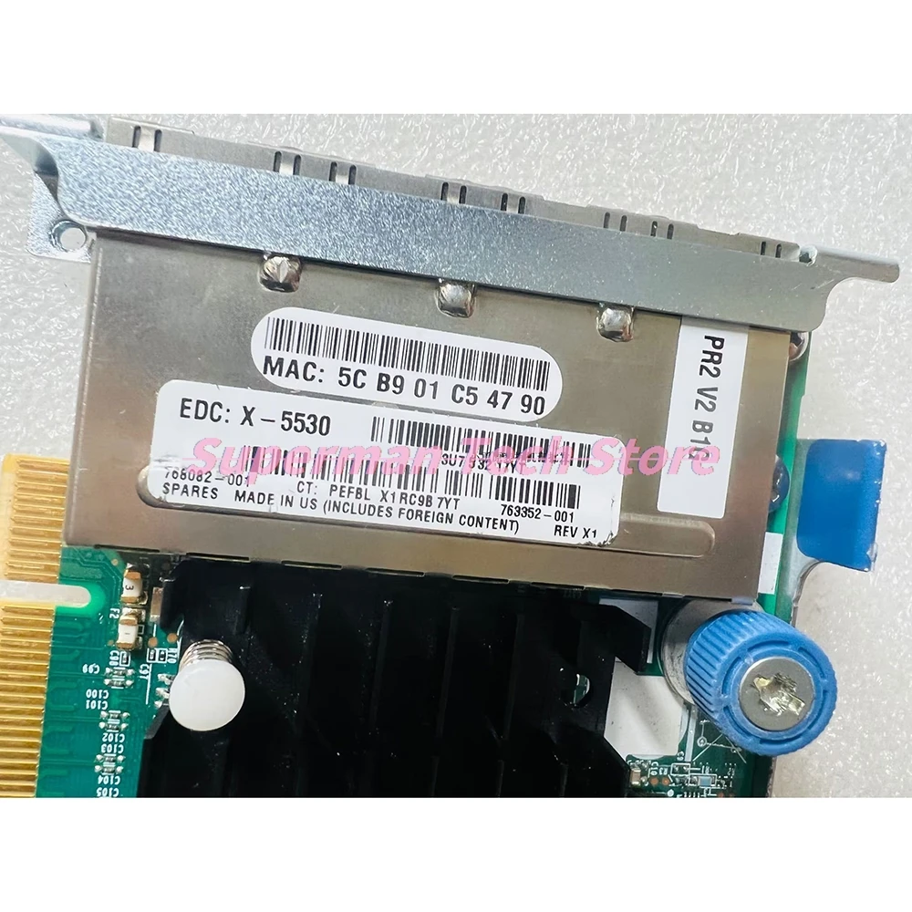 536FLR-T Four-port Ten Gigabit Network Adapter 764302-B21 768082-001 763352-001 Switch Control Signal Sensor
536FLR-T Four-port Ten Gigabit Network Adapter 764302-B21 768082-001 763352-001 Switch Control Signal Sensor