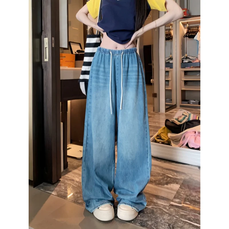2025Hot-Selling Loose Long Pants for Women with Tie Design, Elastic Waist, Vintage Washed Floor-Length Pants
2025Hot-Selling Loose Long Pants for Women with Tie Design, Elastic Waist, Vintage Washed Floor-Length Pants