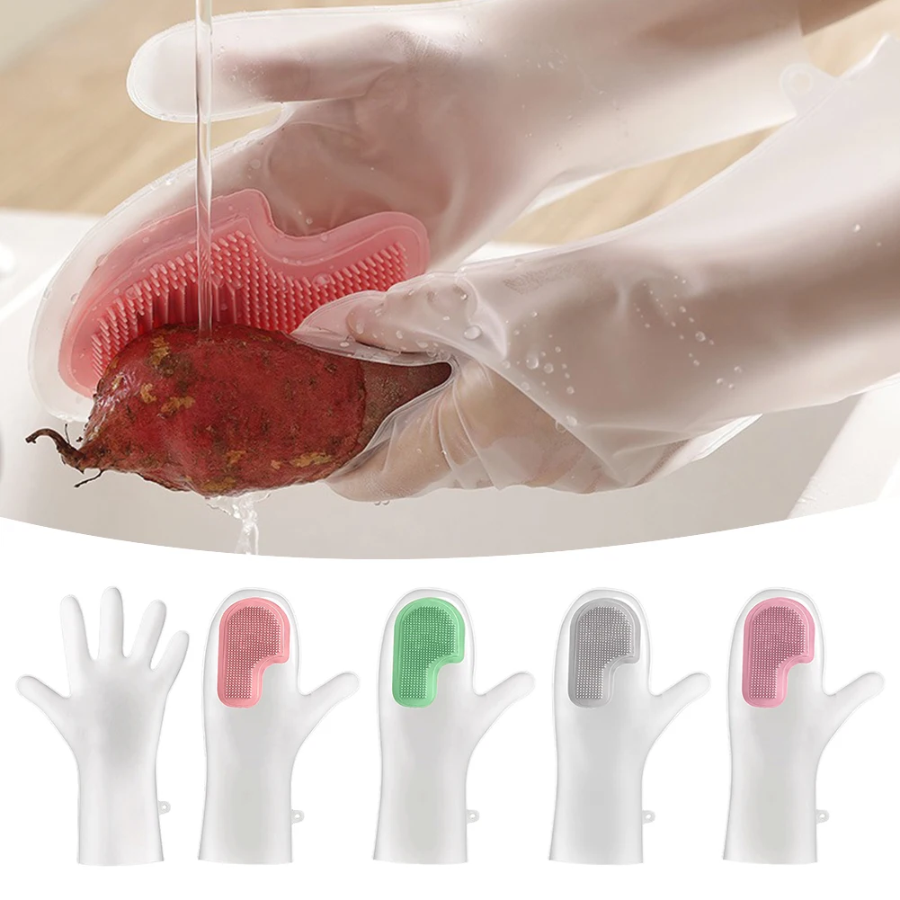 Dishwashing Gloves With Built-In Brush Waterproof Non-Slip Magics Brush Multifunctional Gloves For Home Kitchen
Dishwashing Gloves With Built-In Brush Waterproof Non-Slip Magics Brush Multifunctional Gloves For Home Kitchen