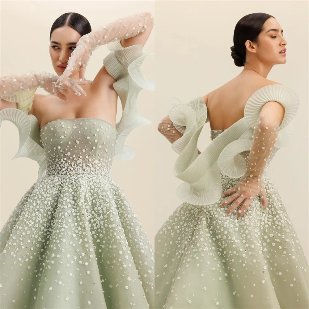 Customized Evening Dress Saudi Arabia Dearin Strapless Ball Floor Length Open Back Skirts Draped Bead Bespoke Occasion Dresses F
Customized Evening Dress Saudi Arabia Dearin Strapless Ball Floor Length Open Back Skirts Draped Bead Bespoke Occasion Dresses F