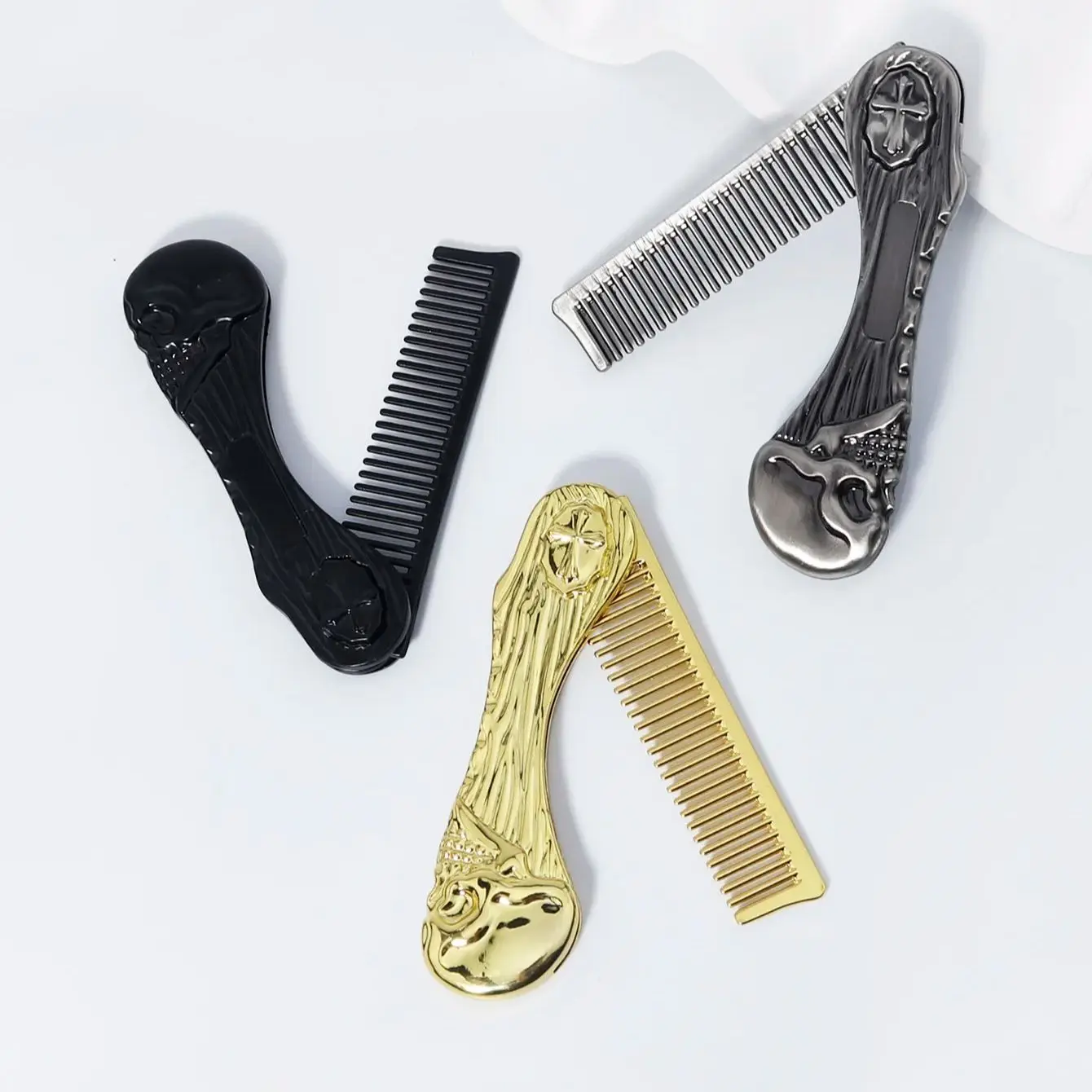 Portable stainless steel metal beard comb, styling tools, hair salon styling, unisex,special for real hair wigs
Portable stainless steel metal beard comb, styling tools, hair salon styling, unisex,special for real hair wigs