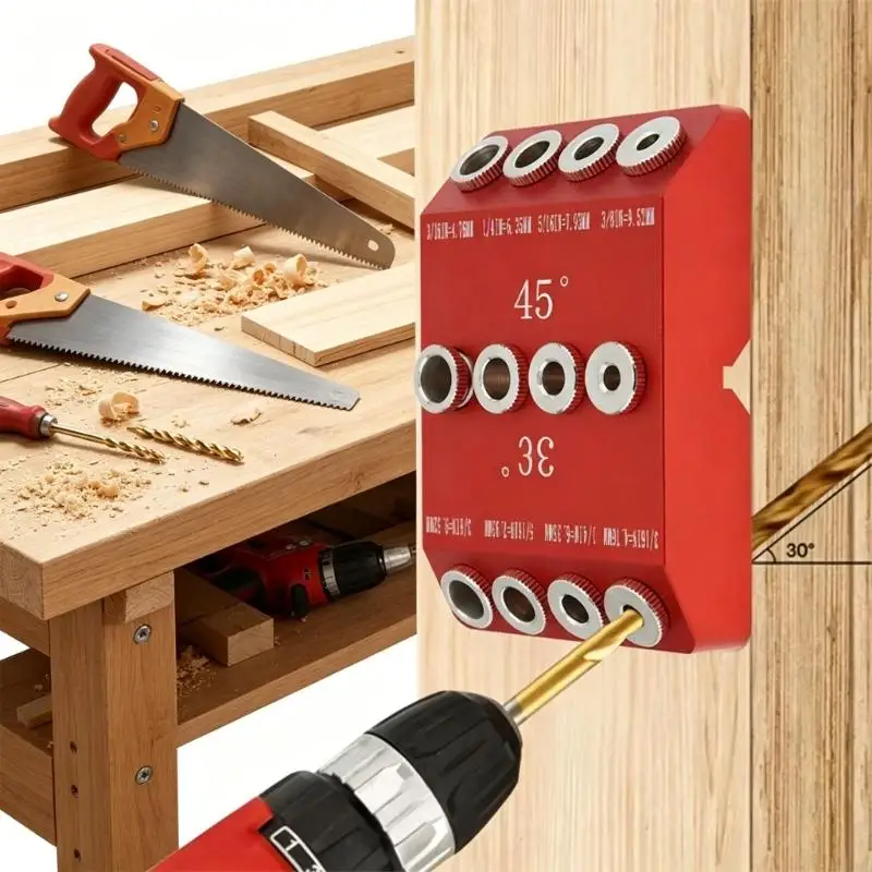 Reliable Metal Drill Jig For DIY Projects Featuring Adjustable Angles And Included Level M4YD
Reliable Metal Drill Jig For DIY Projects Featuring Adjustable Angles And Included Level M4YD