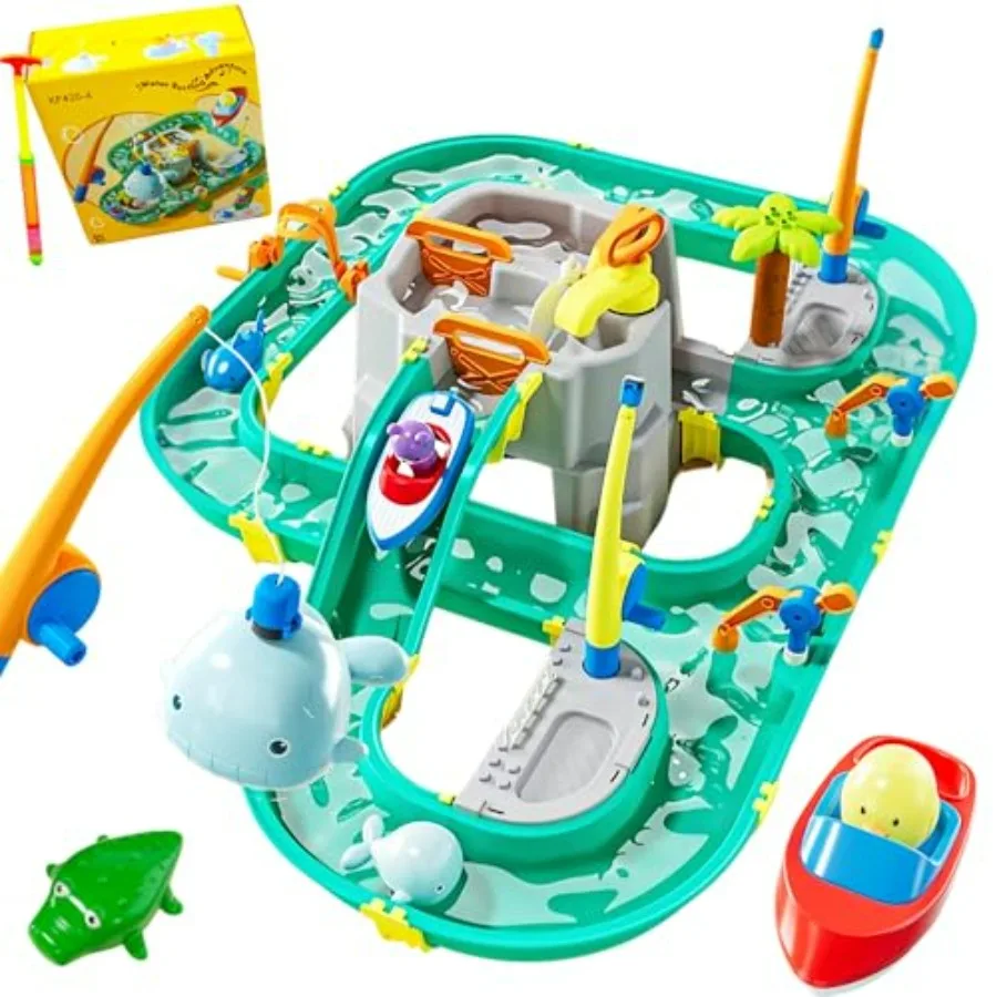 Outdoor water table playset for toddlers 3-5 and ages 4-8, leak-proof double-tier design with cover and built-in pump, durable
Outdoor water table playset for toddlers 3-5 and ages 4-8, leak-proof double-tier design with cover and built-in pump, durable