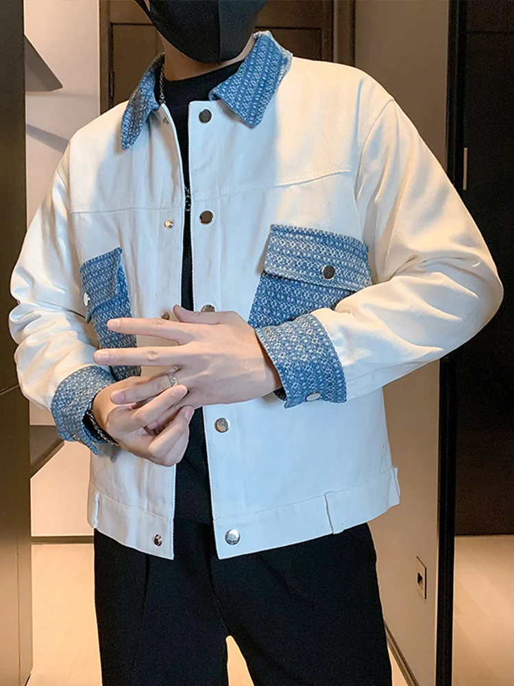 White Casual Collar Men's Jaet Spring Autumn 2023 New Sle Splicing Workwear Coat Youth Trend Polyester Fiber 00%
White Casual Collar Men's Jaet Spring Autumn 2023 New Sle Splicing Workwear Coat Youth Trend Polyester Fiber 00%