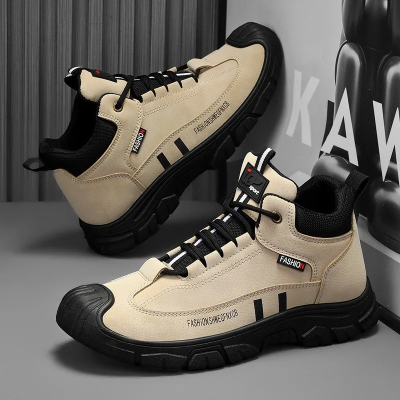 Men Sneakers 2025 New Comfortable High Top Casual Shoes Non-slip Wear Resistant Work Boots Soft sole Outdoor Hiking Travel Shoes
Men Sneakers 2025 New Comfortable High Top Casual Shoes Non-slip Wear Resistant Work Boots Soft sole Outdoor Hiking Travel Shoes