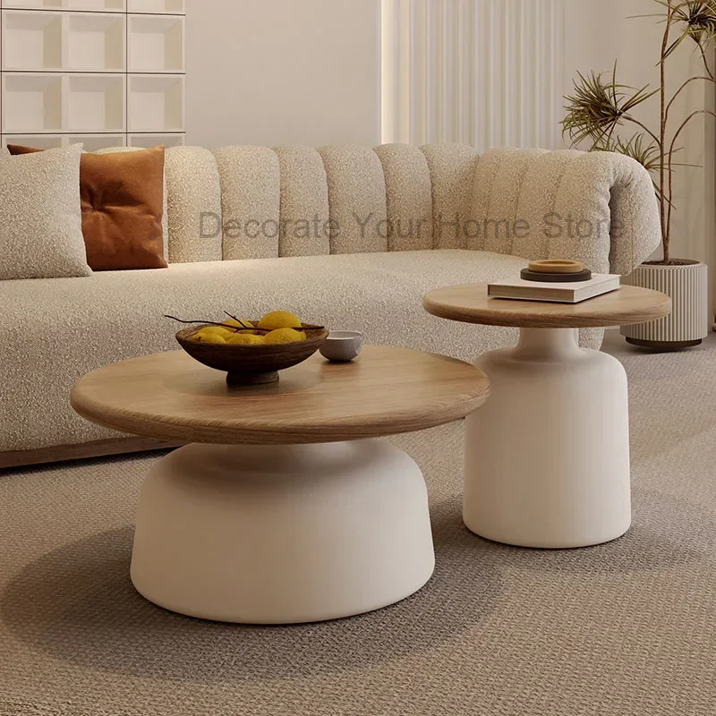 Low White Round Coffee Tables Modern Design Wood Floor Minimalist Nordic Coffee Table Living Room Mesita Auxiliar Furniture
Low White Round Coffee Tables Modern Design Wood Floor Minimalist Nordic Coffee Table Living Room Mesita Auxiliar Furniture