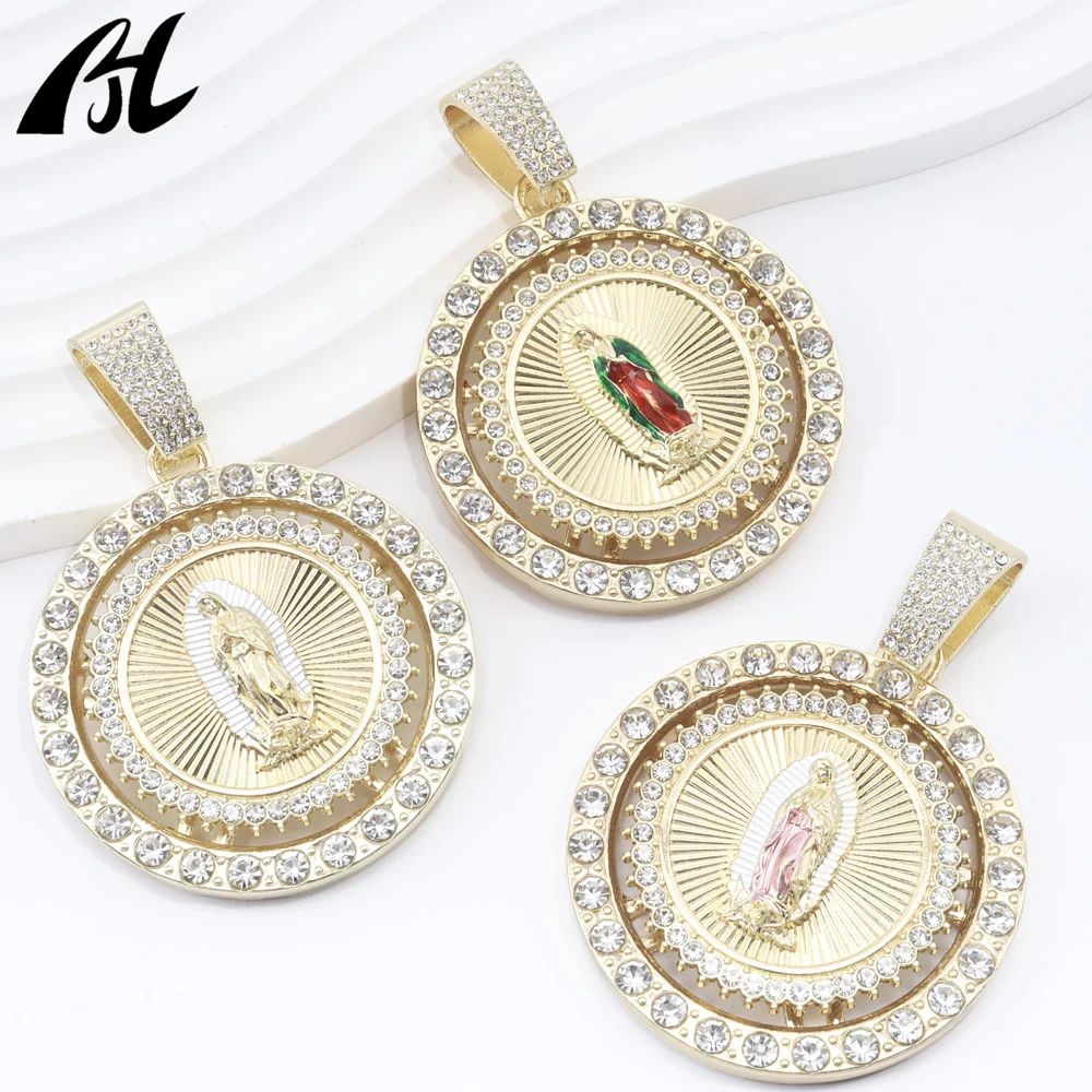 New Arrival Rotatable Three-Color Virgin Mary Religious Charm Pendant Zircon Infused Fashionable Pendant & Charm
New Arrival Rotatable Three-Color Virgin Mary Religious Charm Pendant Zircon Infused Fashionable Pendant & Charm