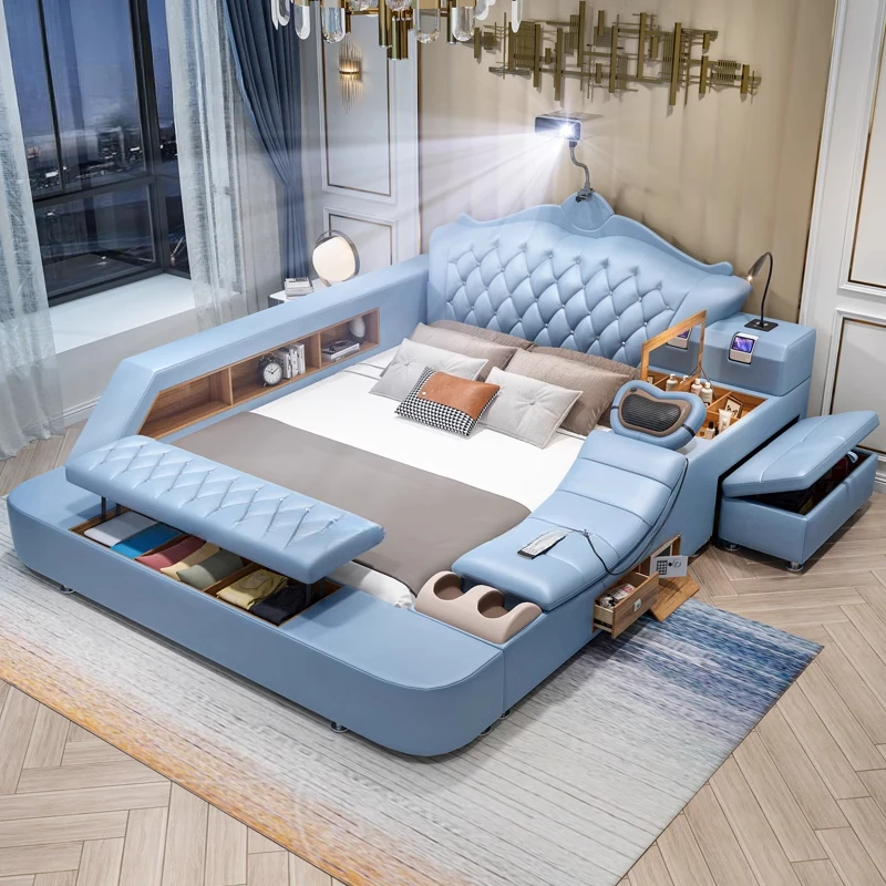Luxury Storage Double Bed Blue Modern Headboard Blue Frame King Size Double Bed Twin Modern Letto Matrimoniale Bedroom Furniture
Luxury Storage Double Bed Blue Modern Headboard Blue Frame King Size Double Bed Twin Modern Letto Matrimoniale Bedroom Furniture