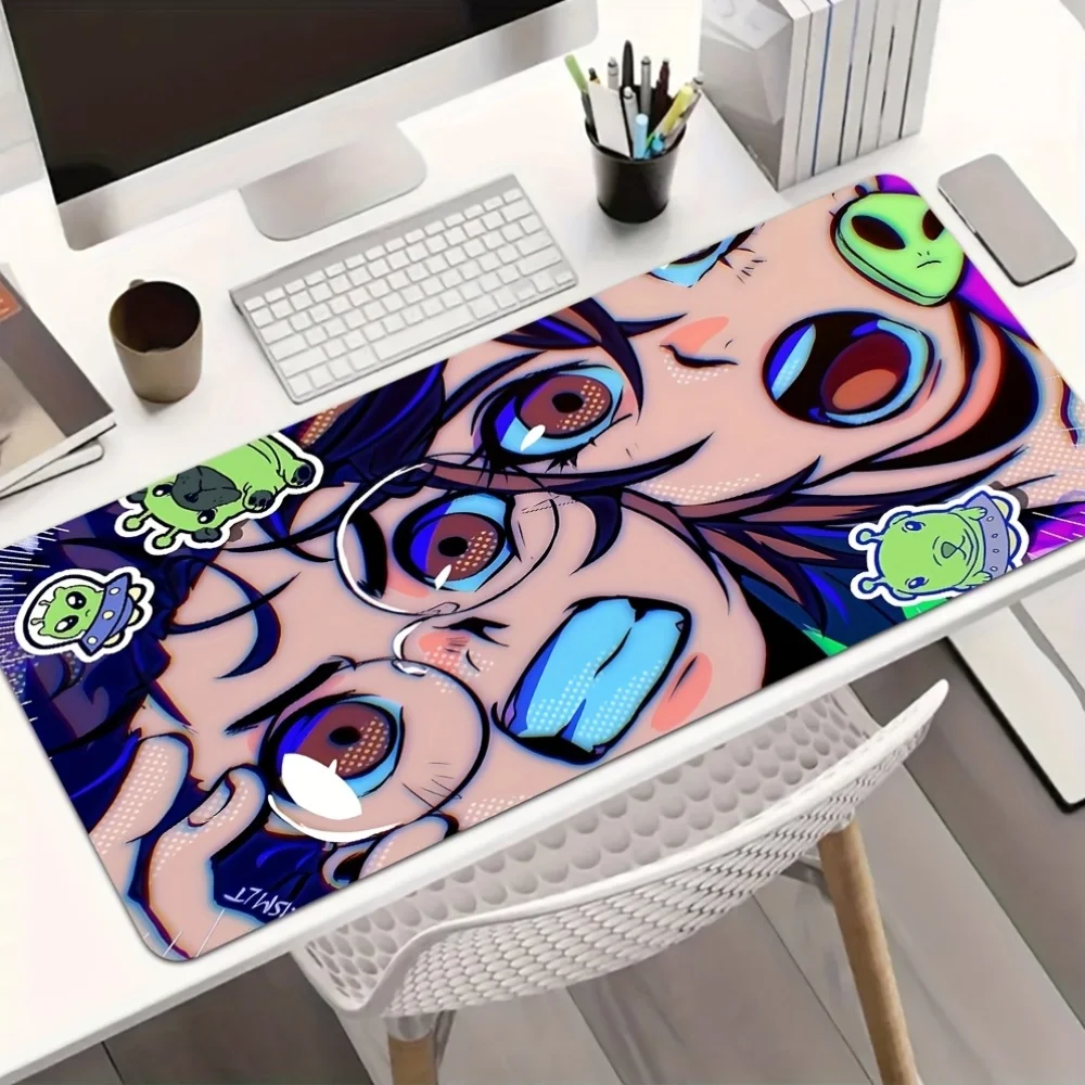Colorful Alien & Anime Girl Gaming Mouse Pad, Large Extended Non-Slip Desk Mat with Neon Aesthetic for Gamers & Home Office
Colorful Alien & Anime Girl Gaming Mouse Pad, Large Extended Non-Slip Desk Mat with Neon Aesthetic for Gamers & Home Office