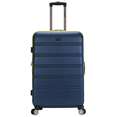 Rockland Melbourne Hardside Expandable Spinner Wheel Luggage, Navy, Checked Large 28"
Rockland Melbourne Hardside Expandable Spinner Wheel Luggage, Navy, Checked Large 28"