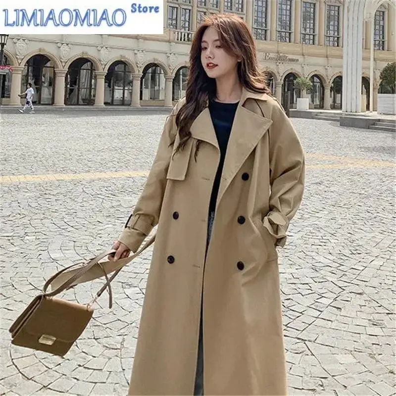 2023 White Windbreaker Women Mid-Length Spring Autumn Korean Loose BF Over The Knee British Style Jacket Female Outcoat Femme
2023 White Windbreaker Women Mid-Length Spring Autumn Korean Loose BF Over The Knee British Style Jacket Female Outcoat Femme