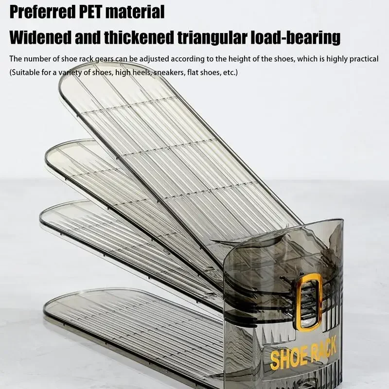 10Pcs Transparent Shoe Storage Artifact Shoe Box, Shoe Cabinet, Layered Storage Box, Double-layer Shoe Rack, Folding Shoe Rack
10Pcs Transparent Shoe Storage Artifact Shoe Box, Shoe Cabinet, Layered Storage Box, Double-layer Shoe Rack, Folding Shoe Rack