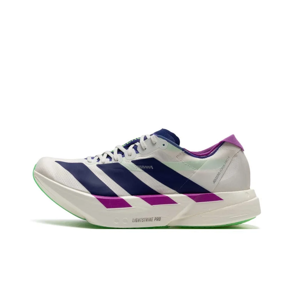 Adizero Adios Pro 4 Adidas 'Core White Purple Lime Burst' JR1656
Adizero Adios Pro 4 Adidas 'Core White Purple Lime Burst' JR1656