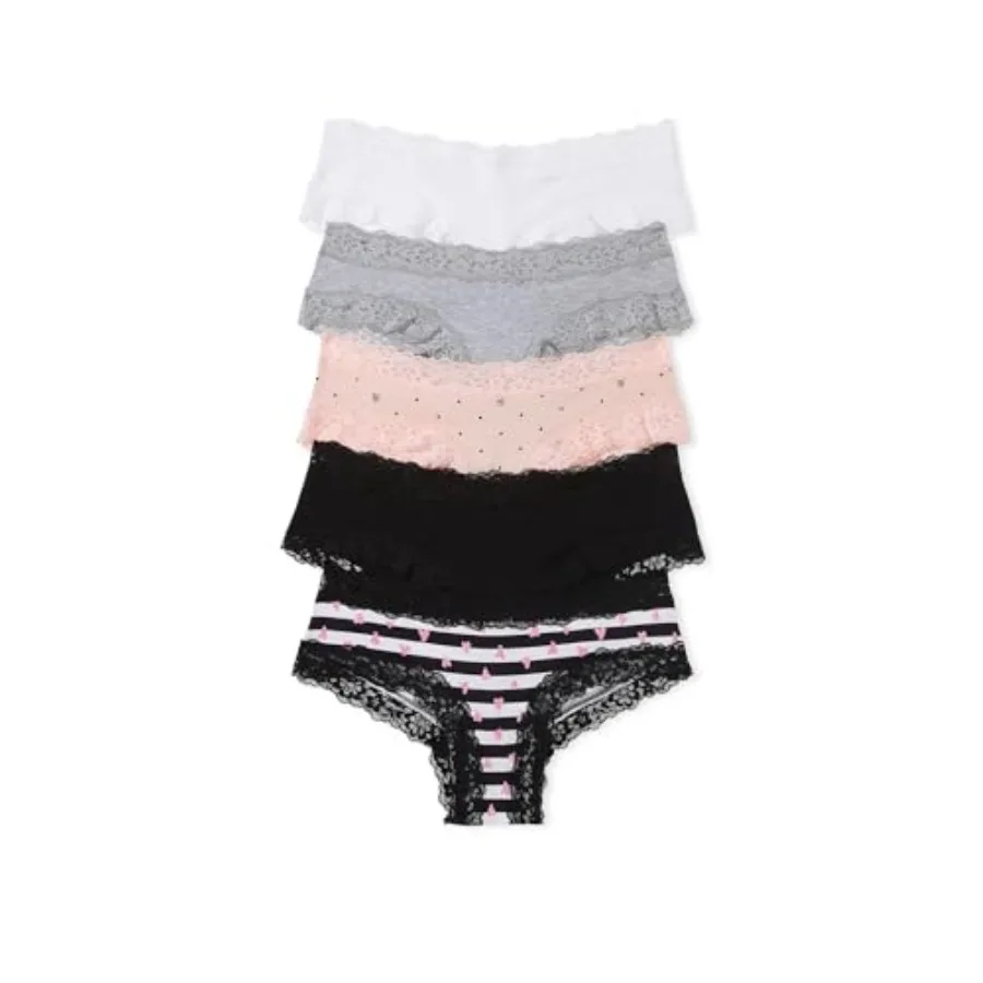 Women's Lace and Cotton Cheeky Underwear, Minimal Coverage Panties for Women, Pack XS-XXL
Women's Lace and Cotton Cheeky Underwear, Minimal Coverage Panties for Women, Pack XS-XXL